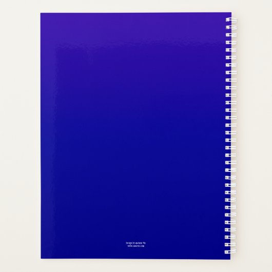 Plannière d'art enseignant créatif violet (Dos)