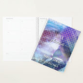 Plannière d'art enseignant créatif violet (Devant avec enveloppe)