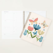Plannière de fleurs et de papillons (Devant avec enveloppe)