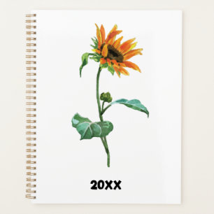 Plannière de l'année personnalisée tournesol