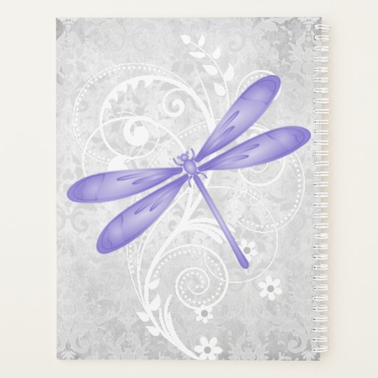 Plannière personnalisée de libellules violettes (Dos)