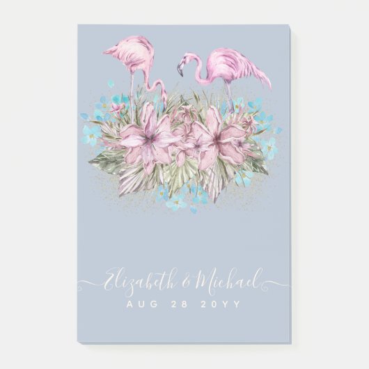 PLANNING Cadeaus voor Bruid - Flamingo Thema Post-it® Notes (Voorkant)