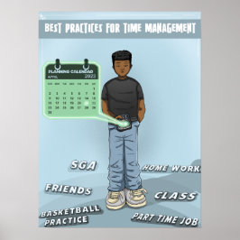 Planning en tijdmanagement (Matte) Poster