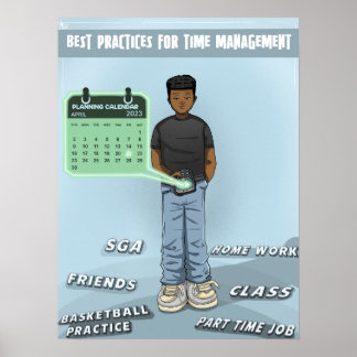 Planning en tijdmanagement (Matte) Poster