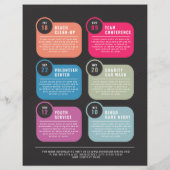 Planning van geplande gebeurtenissen flyer (Achterkant)