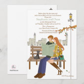 Planning van hun toekomstige uitnodiging (Voorkant / Achterkant)