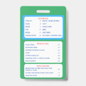 Planning voor Lanyard Badge (Achterkant)