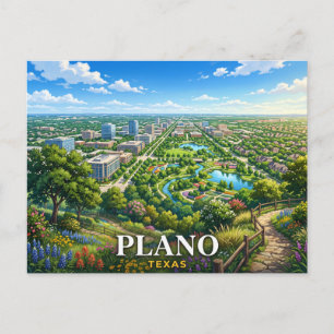 Plano Texas Reizen Briefkaart