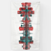 Plano Texas Skyline Spandoek (Verticaal)