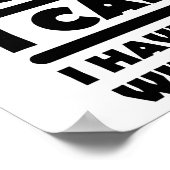 Plans Avec Mon Chat Drôle Poster (Coin)