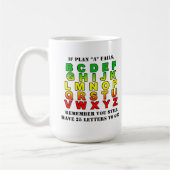 Plans 'B' à 'Z' Mug (Gauche)