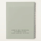 Plans Bébé Boho mignon Jalons Sage (Dos)