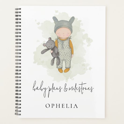 Plans Bébé Boho mignon Jalons Sage (Devant)