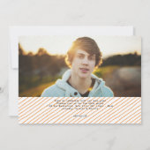 Plans d'avenir 2 Invitation de diplôme de photogra (Dos)