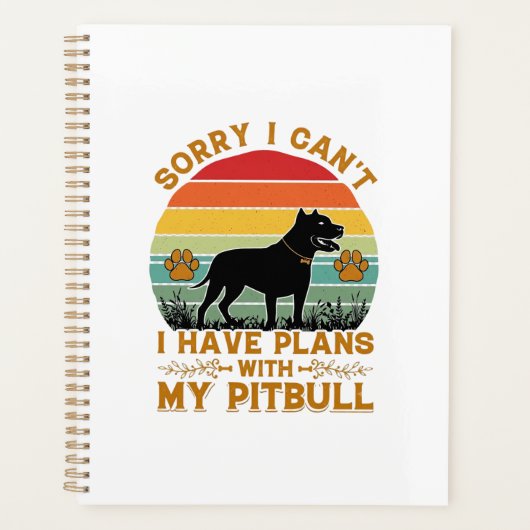Plans de boisson Chien Pitbull Rétro Coucher de so (Devant)