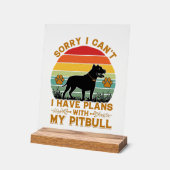 Plans de boîtes pour chien Pitbull Retro Sunset_1 (Angle)