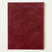 Plans de mariage Abstraits Aqua Red & Gold Winter  (Dos)