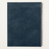 Plans de Mariage d'or Abstrait Ethereal Navy et Ro (Dos)