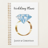 Plans de mariage personnalisés Anneau de diamant (Devant)