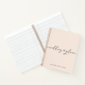 Plans de mariage vintage blanc simple Cahier à coe (Intérieur)