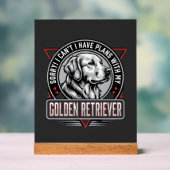 Plans de Retriever doré Conception de badge de chi (Neutre)