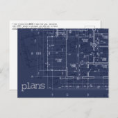 "plans" Écriture Carte postale de Jérémie 29:11 (Devant / Derrière)