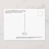 "plans" Écriture Carte postale de Jérémie 29:11 (Dos)