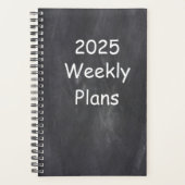 Plans hebdomadaires 2025 Conception simple de tabl (Devant)