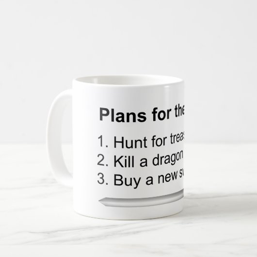 Plans pour la tasse du jour RPG (Devant gauche)