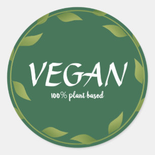 Plant 100% Vegaanse Stickers   Kleine onderneminge