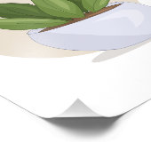 Plant 3 Vector Poster Print van My Sims 4 CC (Hoek)