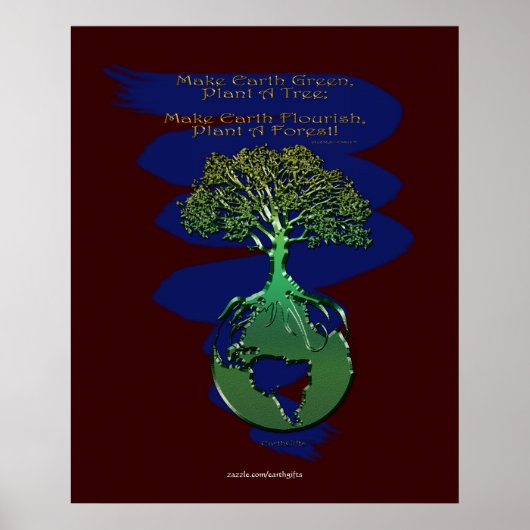 PLANT A FOREST Art Poster & gedicht (Voorkant)