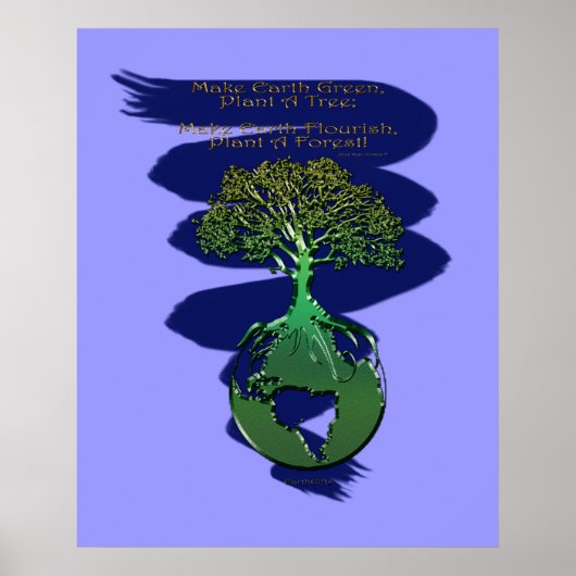 PLANT A FOREST Art Poster & gedicht (Voorkant)