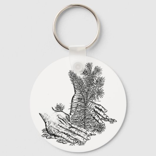 Plant A-structuur Sleutelhanger (Voorkant)