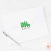 Plant a Tree - Arbor Day Ronde Sticker (Envelop)