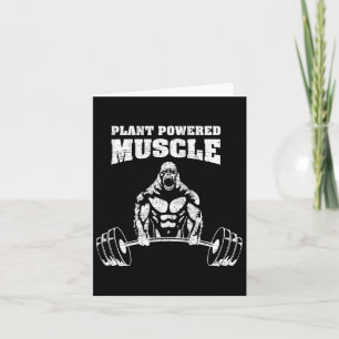 Plant-aangedreven spieren Vegan Power Bodybuilding Kaart