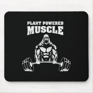 Plant-aangedreven spieren Vegan Power Bodybuilding Muismat