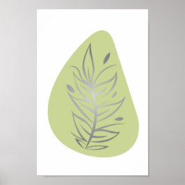 Plant Abstracte lijn Poster