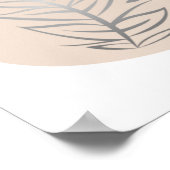 Plant Abstracte lijn Poster (Hoek)