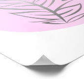 Plant Abstracte lijn Poster (Hoek)