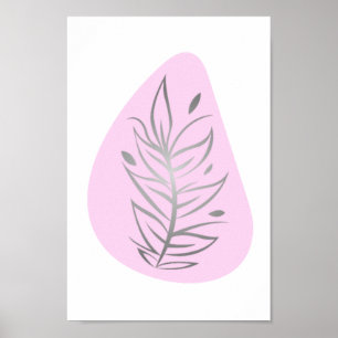 Plant Abstracte lijn Poster