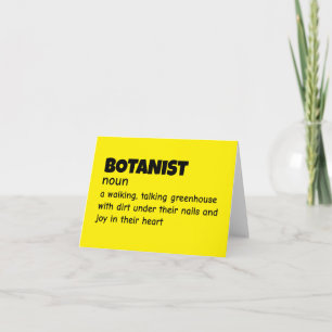 Plant Bioloog Humor Definitie Bedankkaart