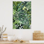 Plant bladeren poster (Keuken)