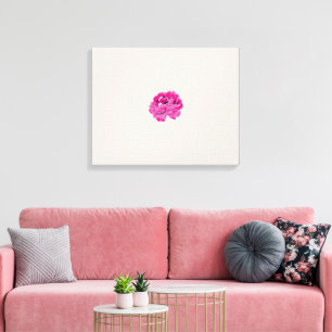 plant, bloem, bloemblad, roze, magenta, lettertype canvas afdruk