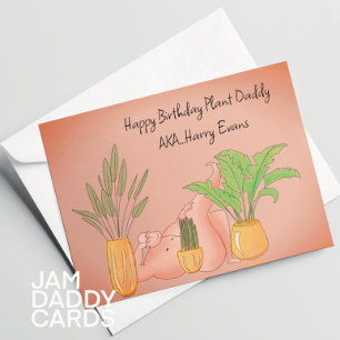 Plant Daddy Verjaardag Kaart