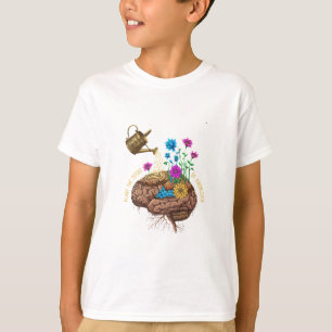Plant de Zaden van Kennis Inspirerende Hersenen T-shirt