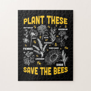 Plant deze redden de bijen legpuzzel