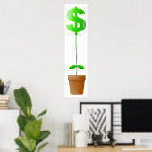 Plant dollar poster (Thuiskantoor)