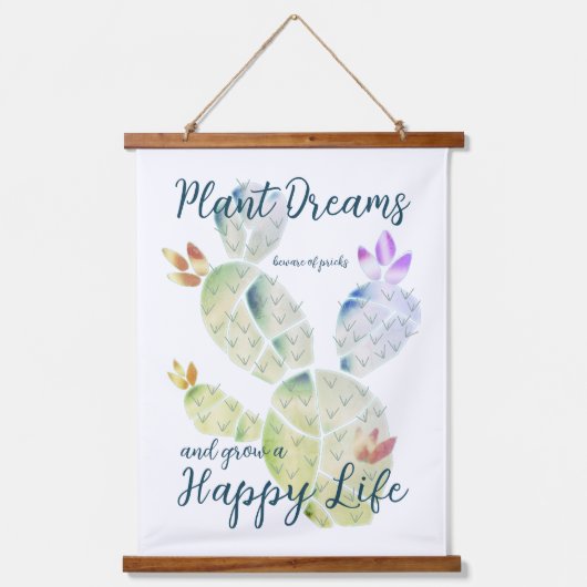 Plant Dreams Hanging Tapestry Hangend Wandkleed (Voorkant)
