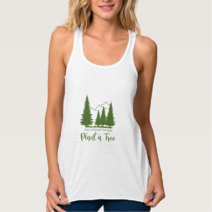 Plant een Boom-Bescherm Natuur-Koel Grafisch Tanktop